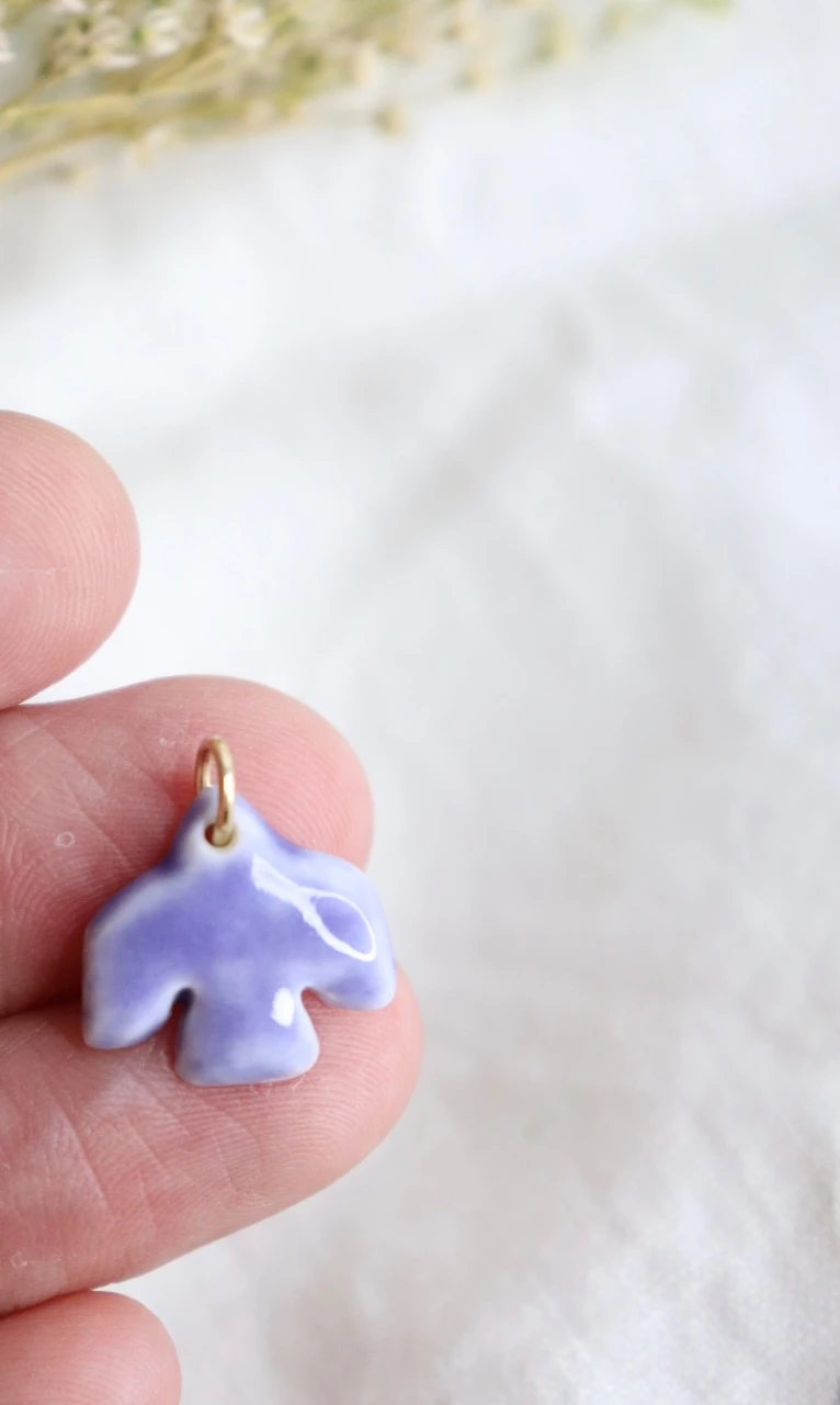 Pendente de andorinha em cerâmica de porcelana – photo 2